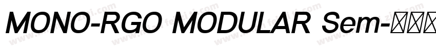 MONO-RGO MODULAR Sem字体转换